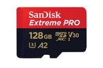 SANDISK EXTREME PRO microSDXC CARD 128GB 200/90 MB/s A2 C10 V30 UHS-I U3