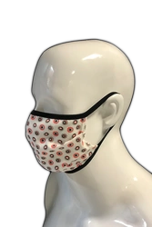 Becker Healthcare B2 - 2-layer FFP1 protective mask with elastic band (Black Flowers)