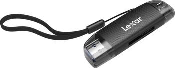 Card reader with dual USB-A/C slot (LRW310X) Supports microSD and SD cards (USB 3.1)