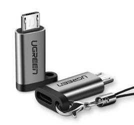 USB-C to micro USB adapter UGREEN US282 (gray)