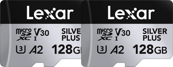 Lexar microSDXC Professional SILVER Plus R205/W150 128GB - 2pack