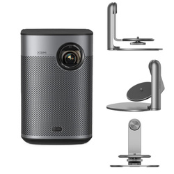XGIMI Halo+ GTV (New) + XGIMI Multi-Angle Stand | ultra-mobile LED projector with built-in battery | the latest version with Google TV system, new remote control and full Netflix certification