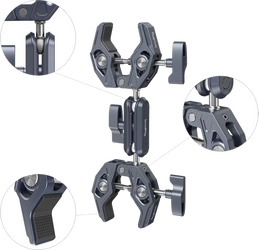 SmallRig 4103 Super Clamp with Dual Tong-Shaped Handles