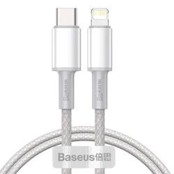 Baseus High Density Braided USB-C to Lightning cable, 20W, 5A, PD, 1m (white)