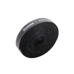 Velcro tape, cable organizer Baseus Rainbow Circle Velcro Straps 3m (black)