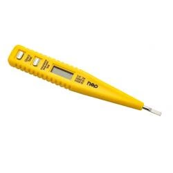 Deli Tools EDL8003 voltage tester, electronic, 12-250V (yellow)
