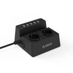 Orico power strip / hub 5x USB 2.4A 2500W (black)
