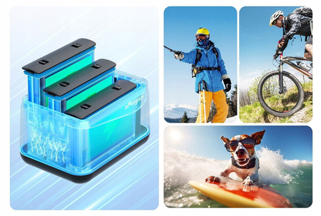 Puluz PF12 | Insta360 X5 Charge Case | 3-kanałowa ładowarka do Insta360 X5