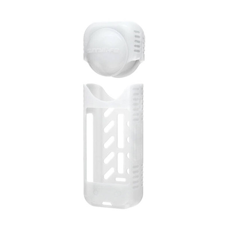 Sunnylife Silikonowa obudowa + osłona obiektywu do Insta360 X4 (biała)