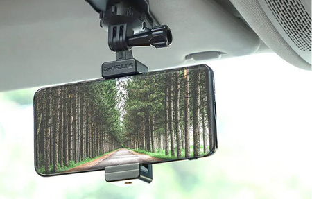 Uchwyt samochodowy Sunnylife dla kamer sportowych do montażu na osłonie przeciwsłoneczną (ZJ585)