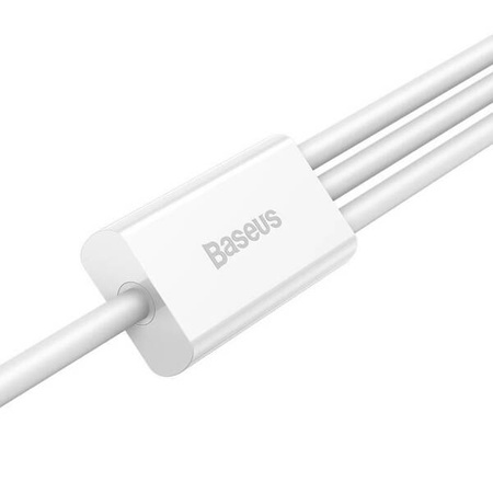 Baseus Superior Data USB fast charging cable for M+L+C 3.5A 0.5M(White)