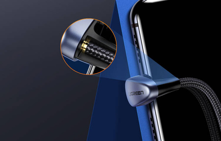 Kabel USB 2.0 A do C UGREEN US311, 1m (czarny)