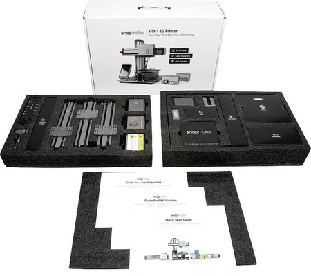 Drukarka wielofunkcyjna Snapmaker 3 w 1 - drukarka 3D, laser i frezarka CNC w jednym!