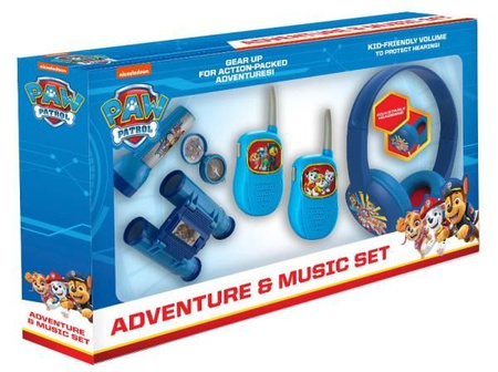 Paw Patrol - 5in1 adventure set: flashlight, compass, binoculars, walkie talkie, headphones