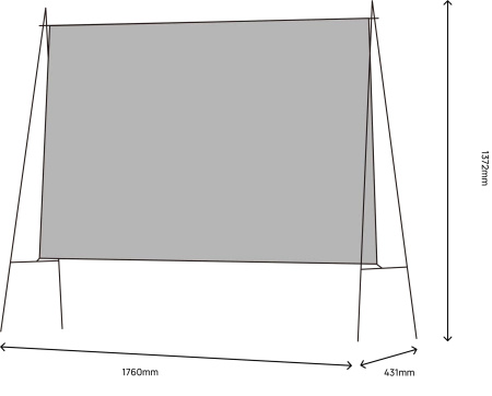 XGIMI Portable Outdoor Screen 70" | Mobilny ekran projekcyjny 155×87,2cm
