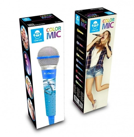 iDance CLM4 microphone - blue wired microphone