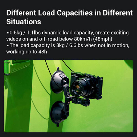 SmallRig 3566 Suction Cup Portable Dual with Camera Mount SC-2K