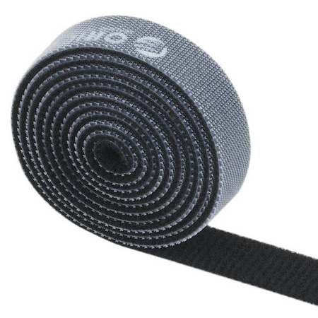 Velcro tape, cable organizer Orico 1m (black)