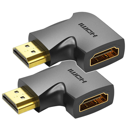 Adapter kątowy HDMI Vention AIOB0-2, 4K 60Hz (czarny) 2 szt.