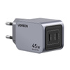 Ładowarka sieciowa | Ugreen 35008 Nexode Pro | 45W | 2x USB-C | Szara
