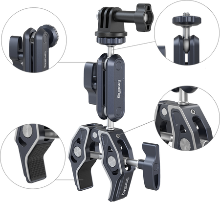 SmallRig 5529 | Zacisk w kształcie kraba z Magic Arm z kulowym mocowaniem