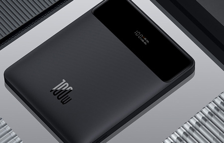 Powerbank Baseus Blade 20000mAh, 2xUSB, 2xUSB-C + kabel USB-C 100W (czarny)