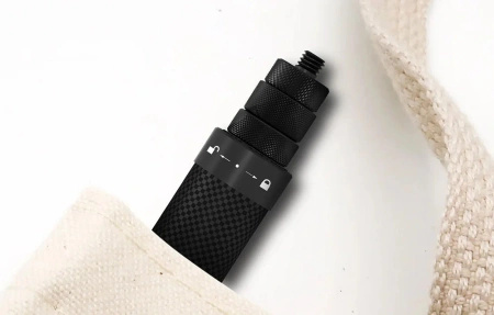 Selfie stick z włókna węglowego o długości 1,16m Telesin do kamer sportowych