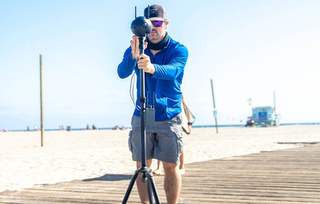 Insta360 Sumo Stand | Professional, ultra-light, 300 cm carbon tripod for Insta360 Pro2 and Titan cameras