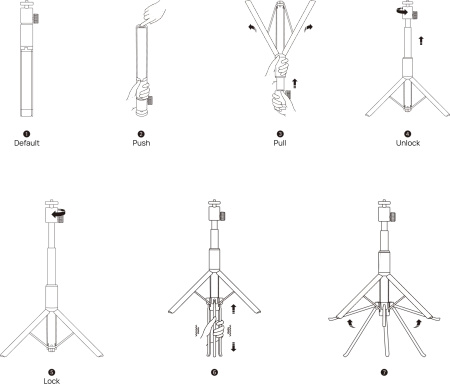 XGIMI Light Gold Portable Stand | Portable light gold stand