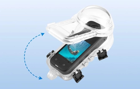 PULUZ PU977T | wodoodporna obudowa do kamery Insta360 X4 do nurkowania do 50m