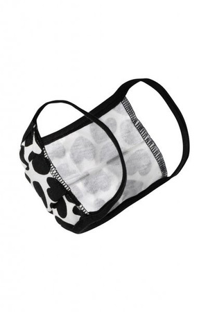 Becker Healthcare B2 - 2-layer FFP1 protective mask with elastic band (Black Hearts)