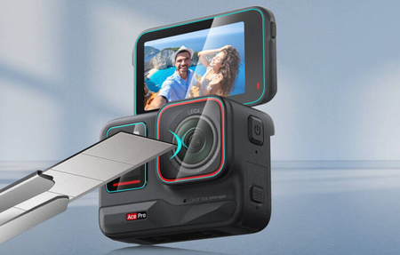 Puluz PU951T | komplet osłon ze szkła hartowanego 3 w 1 do Insta360 Ace Pro