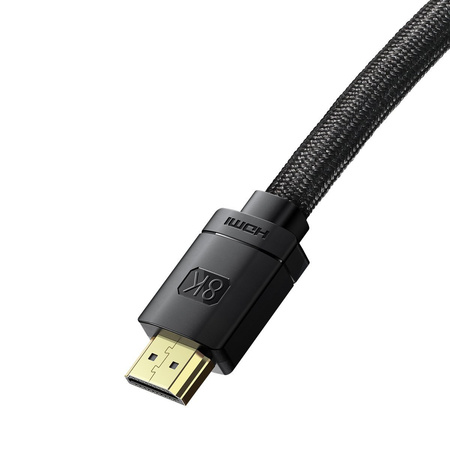 Baseus High Definition Series | Kabel HDMI 2.1 | 8K | 60Hz | 3D | HDR | 48Gbps | 2m | Czarny