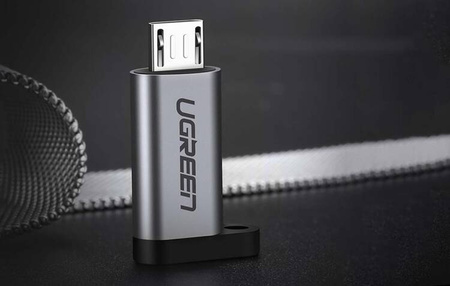 USB-C to micro USB adapter UGREEN US282 (gray)