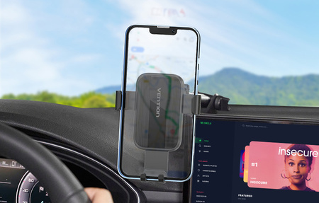 Vention KCOB0 automatic car phone holder with suction cup Black