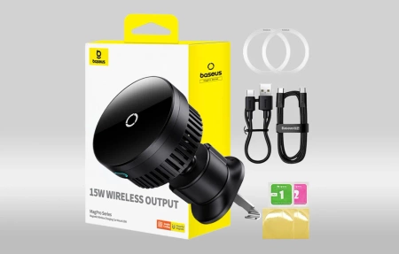 Baseus MagPro 15W | Uchwyt samochodowy z ładowaniem bezprzewodowym MagSafe