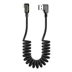 Kabel USB do Lightning, Mcdodo CA-7300, kątowy, 1.8m (czarny)