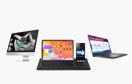 Delux K2212V BT Wireless Keyboard (Black)