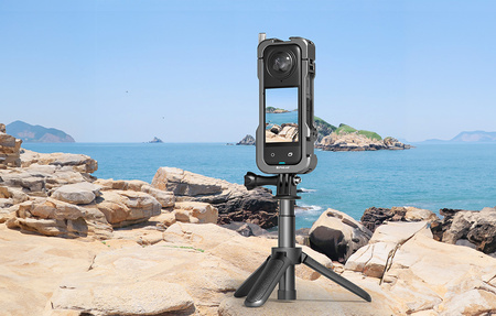 Puluz PU981B | metal protective case with lens cover for Insta360 X4 camera