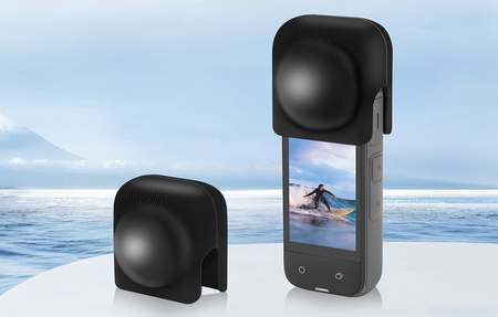 Silikonowa osłona obiektywu PULUZ do Insta360 X4, X5 (czarna)