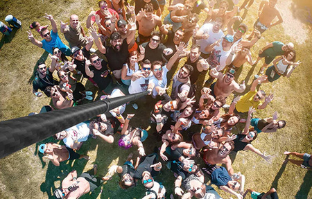 Telesin GP-MNP-300-3 |kijek selfie stick z włókna węglowego o długości 3m