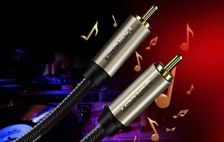 Kabel Ugreen RCA (Cinch) - RCA (Cinch) 1m szary
