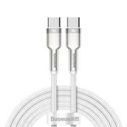 Kabel USB-C do USB-C Baseus Cafule, 100W, 2m (biały)