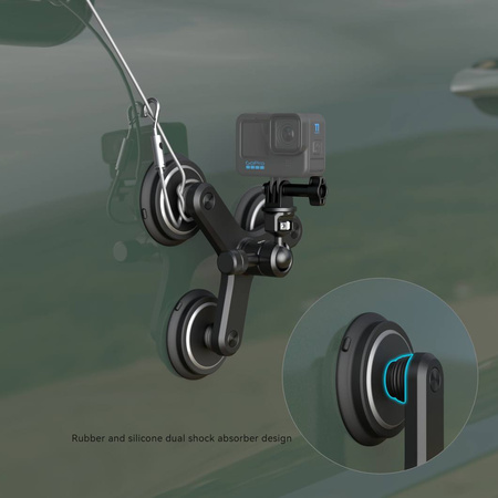 SmallRig 4468 - Triple magnetic suction cup for a sports camera