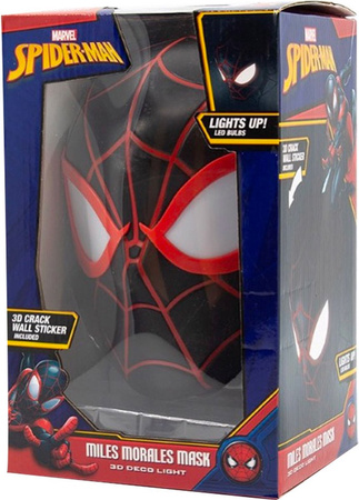 Lampka 3D Spidermana Milesa Moralesa od Marvel do przyklejenia