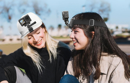 TELESIN headband with quick connector for sports cameras