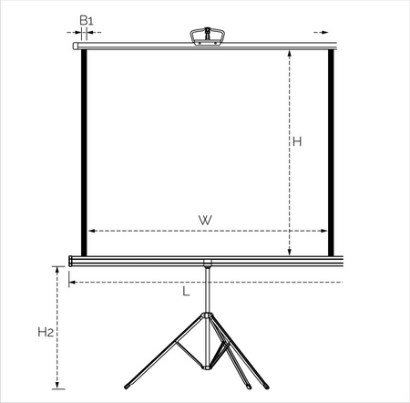 Suprema LEO Air | Portable screen in the cassette