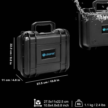 LEKUFEE Portable Waterproof Case for Insta360 X3 / Insta360 ONE X2 and other accessories