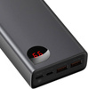 Powerbank Baseus Adaman Metal 20000mAh, PD, QC 3.0, 65W, 2xUSB + USB-C + micro USB, (black)