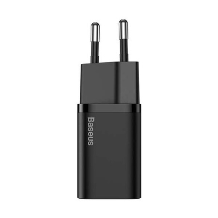 Baseus Super Si Quick Charger 1C 20W wall charger with USB-C to Lightning 1m cable (black)